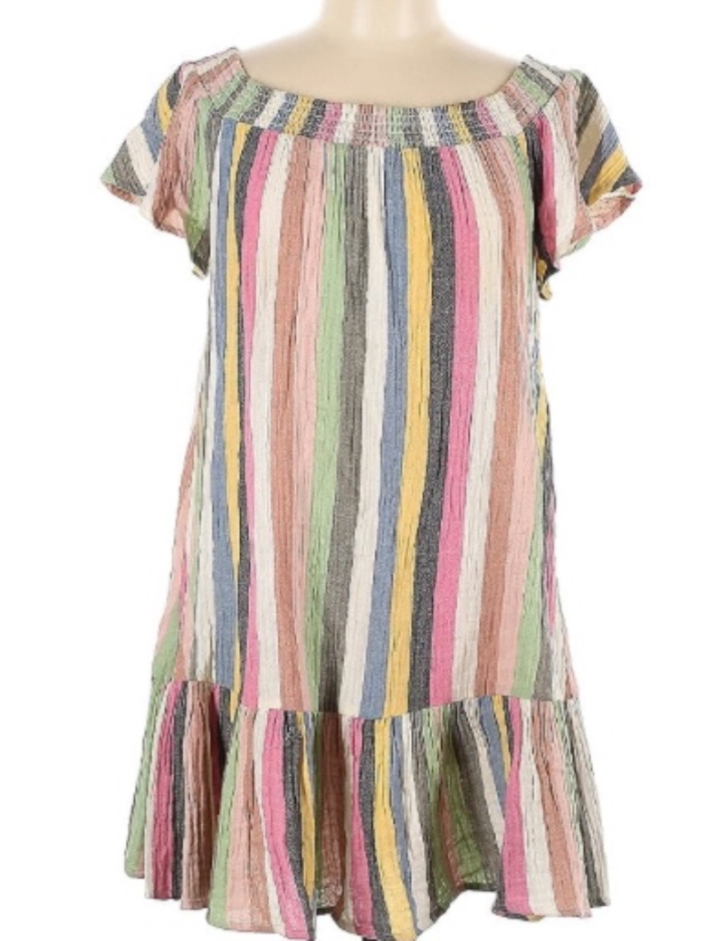 Marine Layer Striped Dress - Multicolor Size Large - 100% Cotton